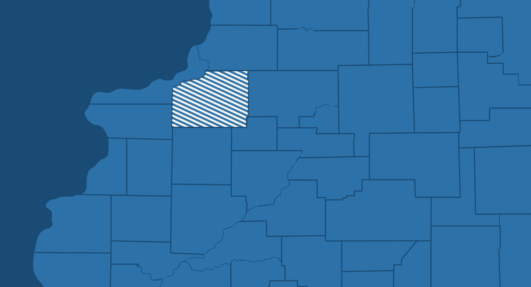 Henry County Il Blue Graphic Map - Lapis Carbon Solutions